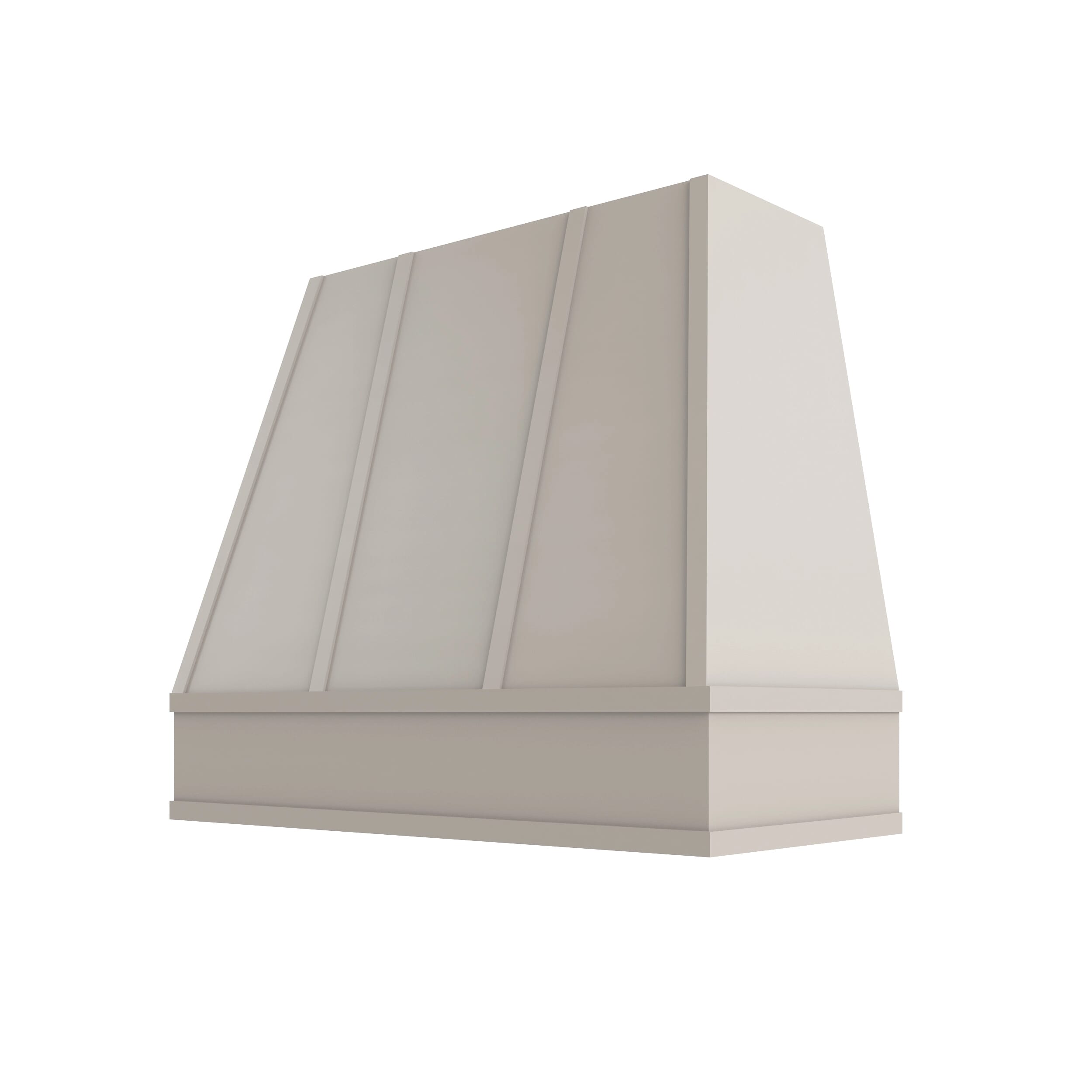 KCD Shaker Sand Tapered Hood with Strapping Flat Trim - 36" W x 30" H - product photo
