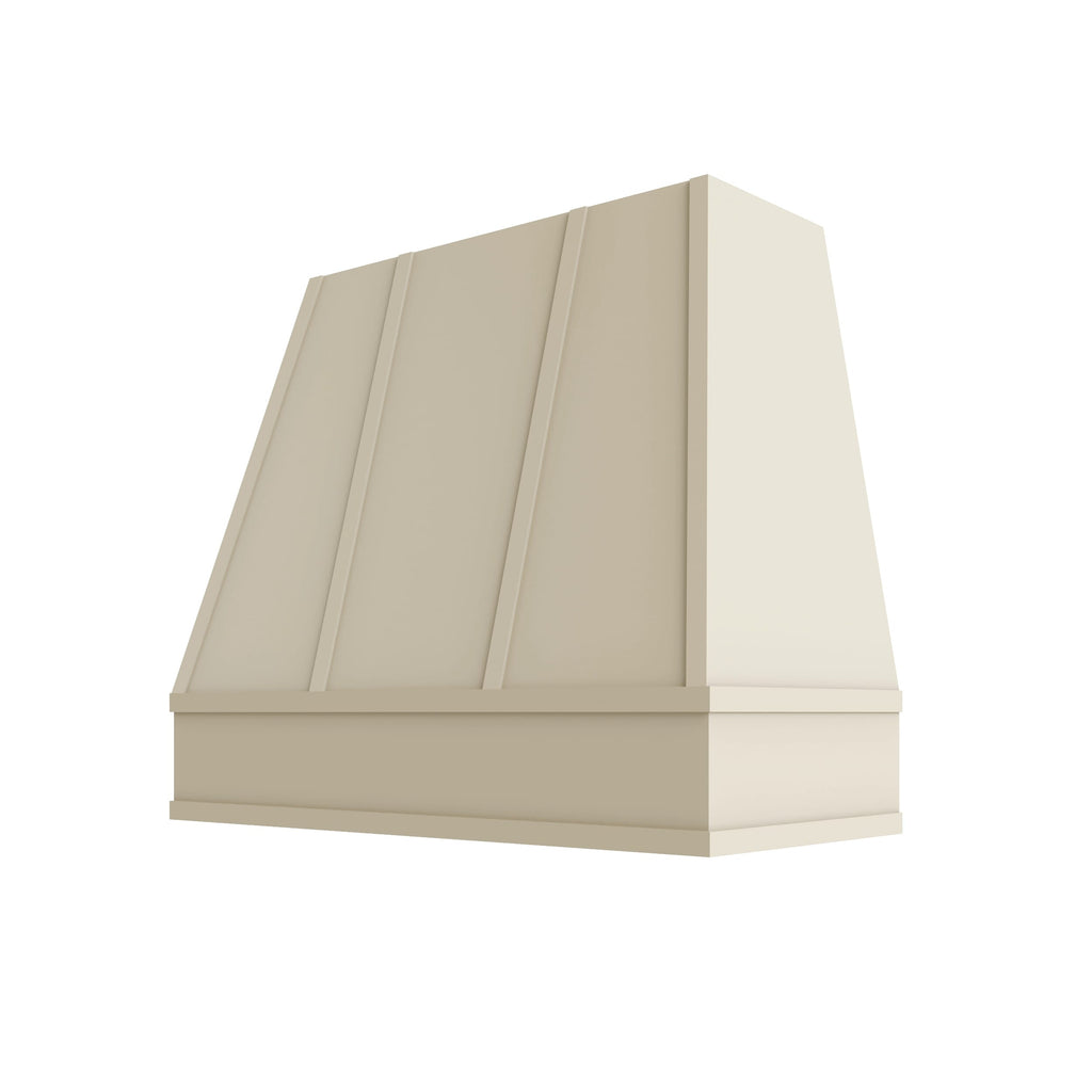 KCD Brooklyn Pearl Tapered Hood with Strapping Flat Trim - 36" W x 30" H - product photo
