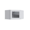 KCD Shaker Designer White 15" Corner Wall Stacking Cabinets - 24" W - product photo