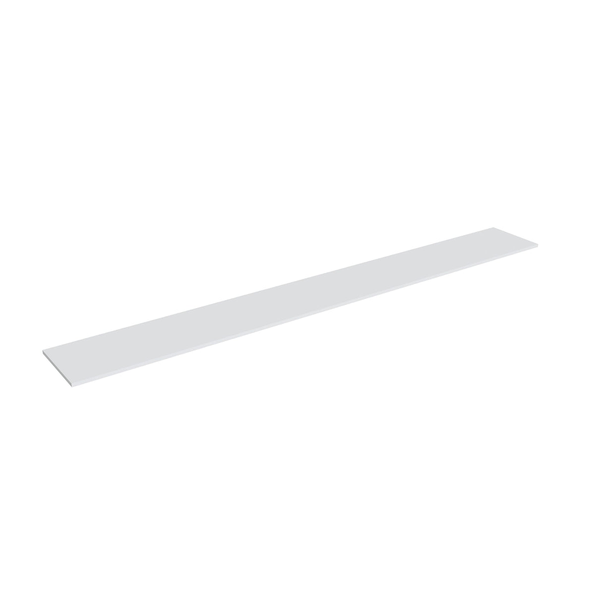 KCD Shaker Designer White Shelf - 96" W x 12" D - product photo