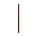KCD Oslo Classic Walnut Book Case End - 1.5" W x 96" H x 15" D - product photo