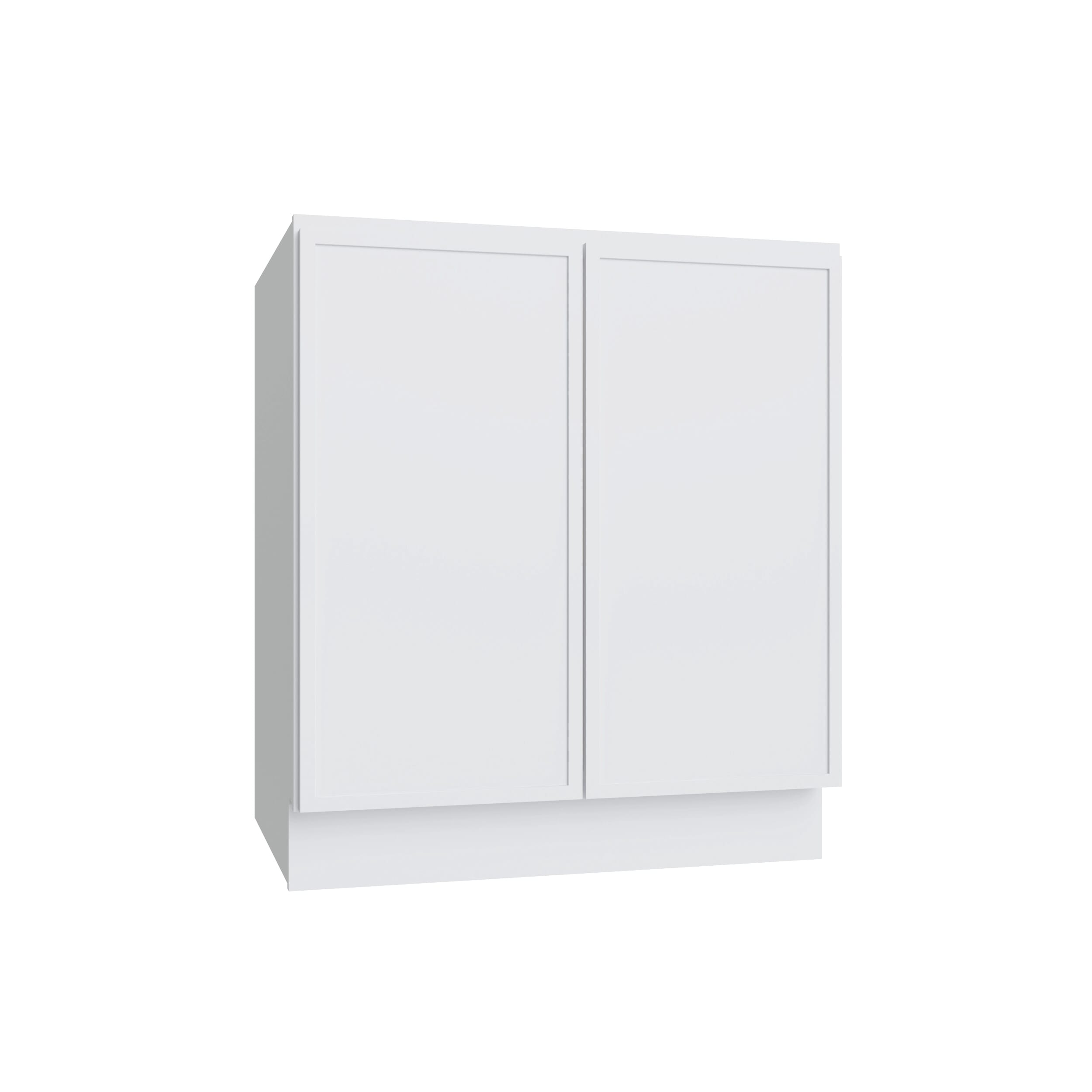 KCD Oslo White Full Height Double Door Base Cabinet - 33" W - product photo