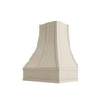 KCD Raw Curved Hood with Strapping Flat Trim - 30" W x 48" H - product photo