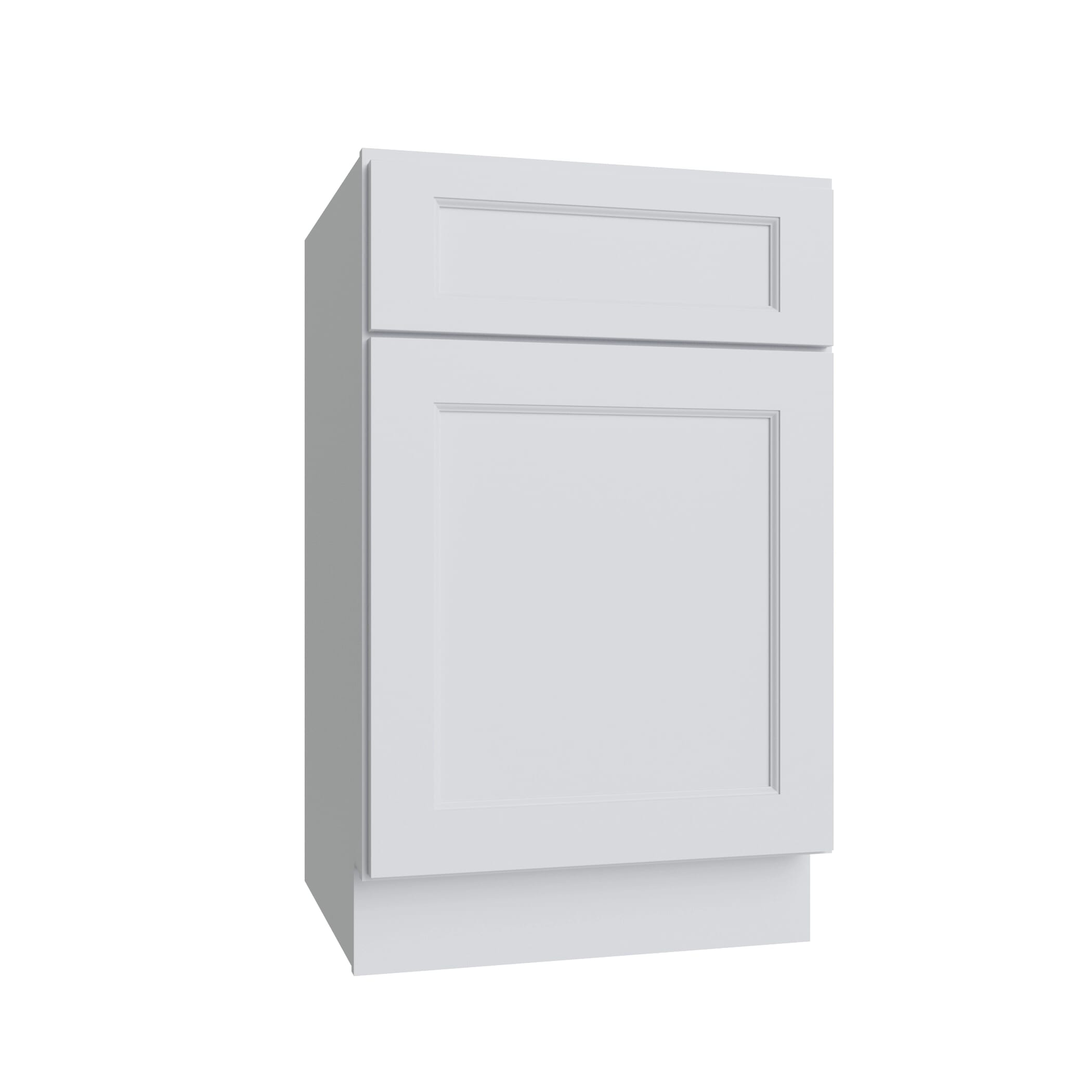 KCD Brooklyn Bright White Single Door Base Vanity - 18" W - product photo