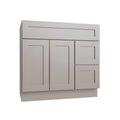 KCD Shaker Sand Vanity Sink Base Right Drawer Stacking Cabinet - 36" W - product photo