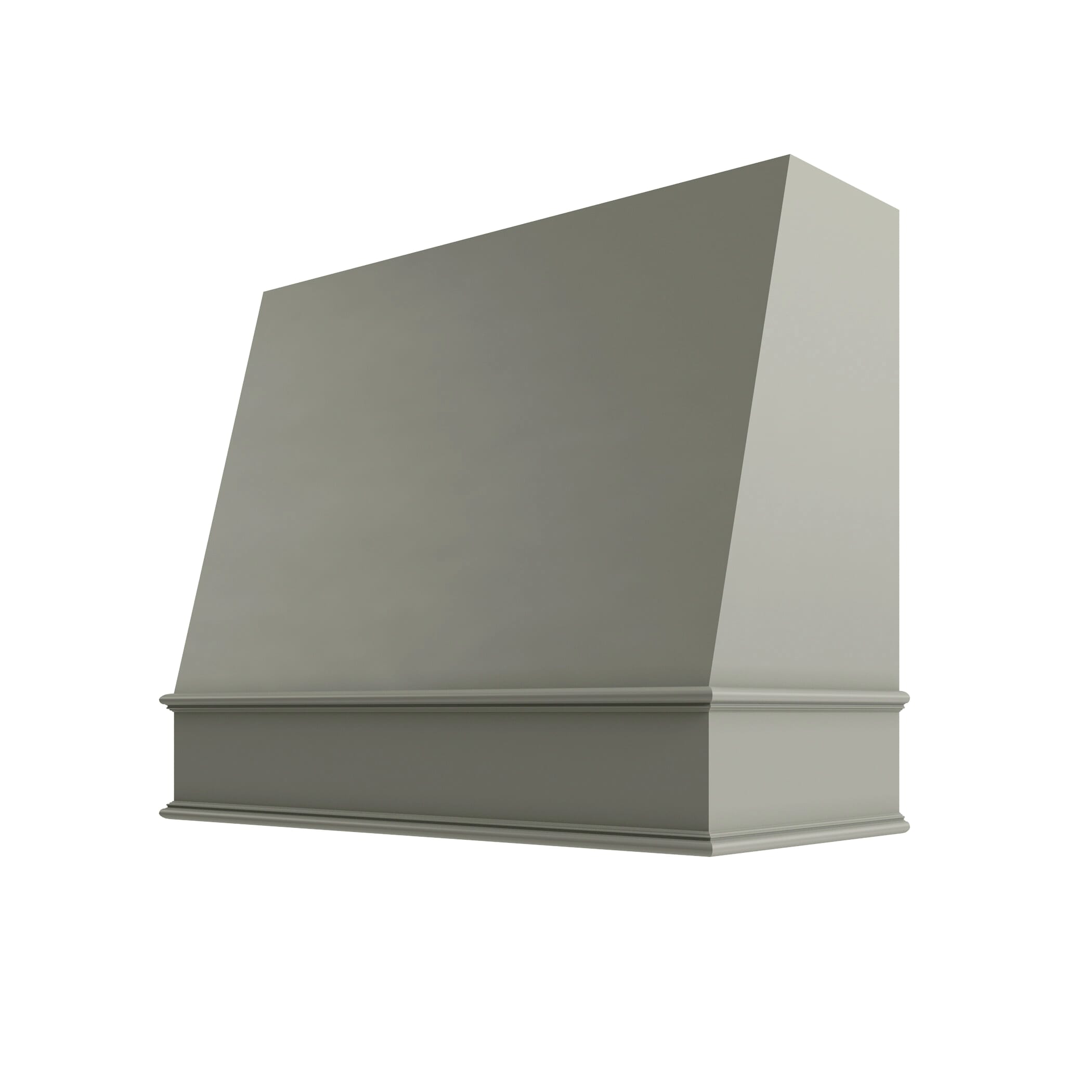 KCD Shaker Moss Angled Hood Classic Trim - 48" W x 30" H - product photo