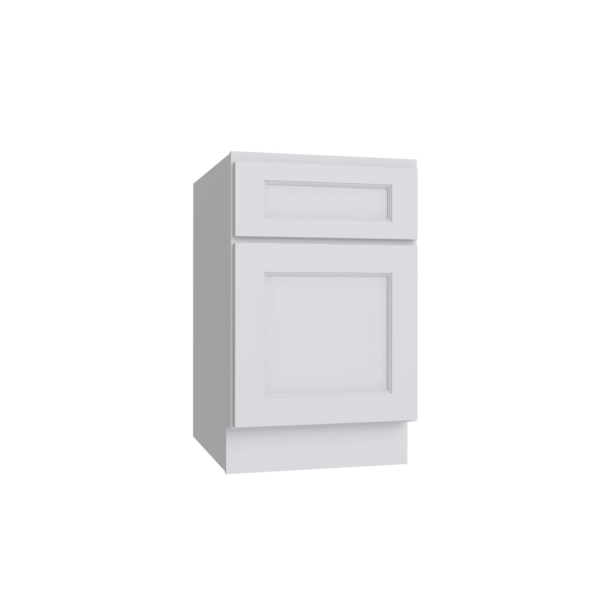 KCD Brooklyn Bright White Desk Drawer Base - 18" W x 29.5" H x 24" D - product photo