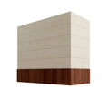 KCD Raw Box Hood with Shiplap Walnut Band - 48" W x 36" H - product photo