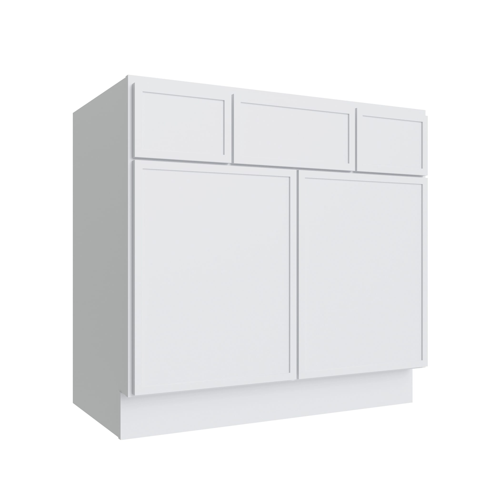 KCD Oslo White Vanity Sink Base - 36" W - product photo