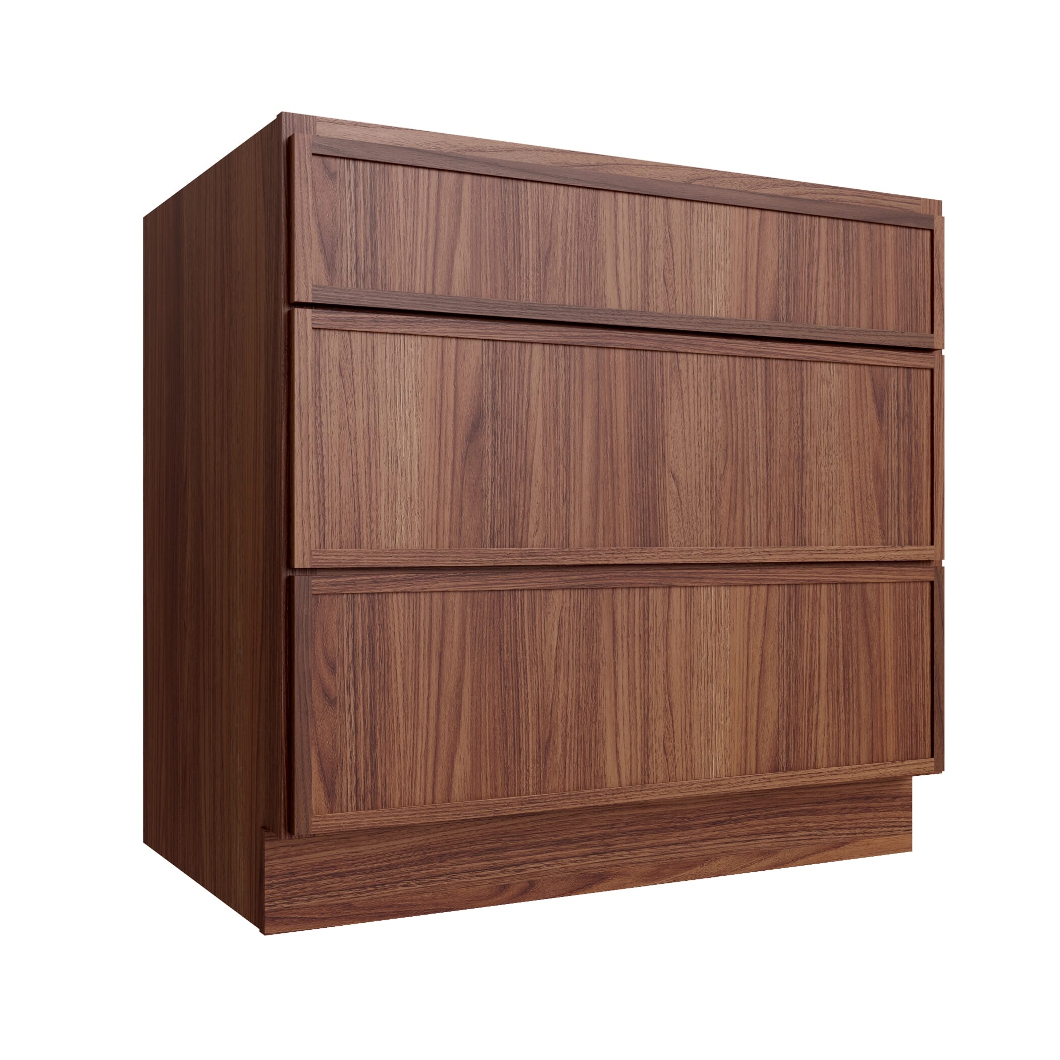 KCD Oslo Classic Walnut Drawer Base Cabinet - 27" W - product photo