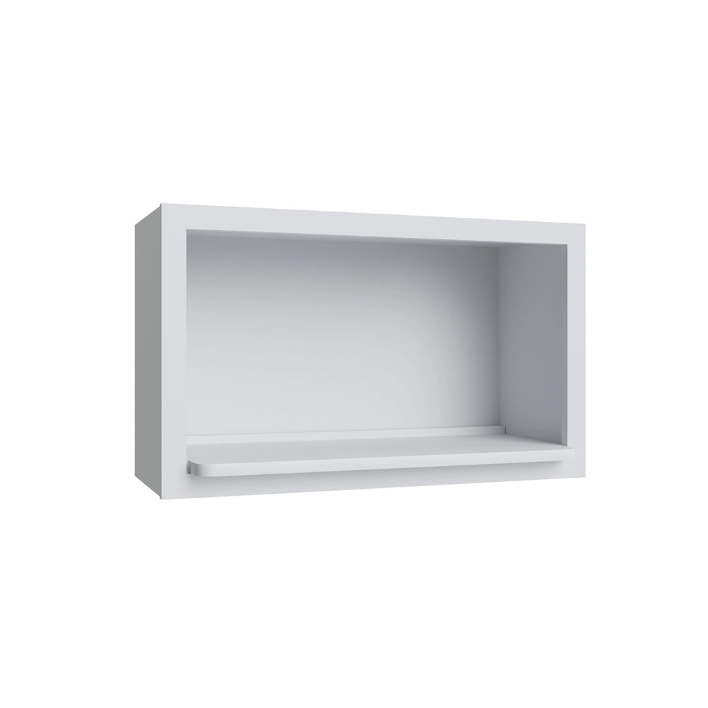 KCD Shaker Designer White Microwave Wall Cabinet 18Hx30Wx12D - product photo