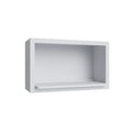KCD Shaker Designer White Microwave Wall Cabinet 18Hx30Wx12D - product photo