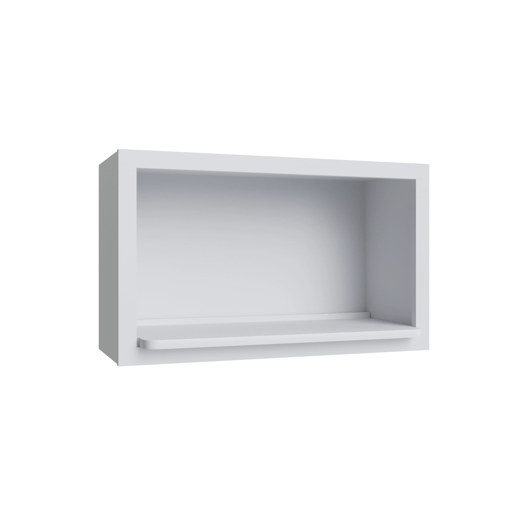 KCD Shaker Designer White Microwave Wall Cabinet 18Hx30Wx12D - product photo