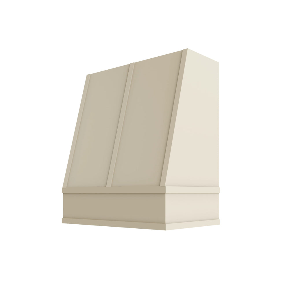 KCD Brooklyn Pearl Angled Hood with Strapping Flat Trim - 30" W x 48" H - product photo