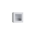 KCD Shaker Designer White 15" Wall Stacking Cabinets with Glass - product photo