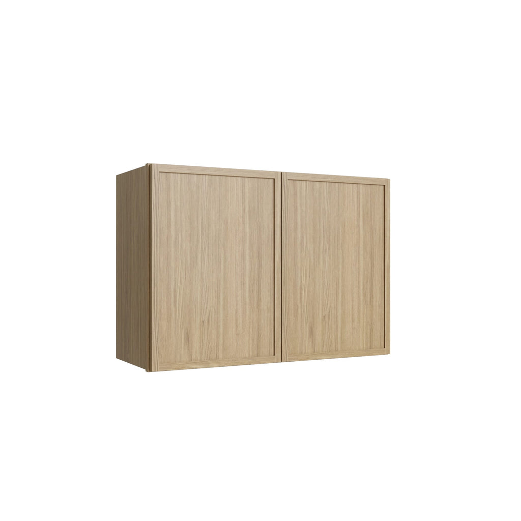KCD Oslo Oak Double Door Wall Cabinet - 30" W x 21" H - product photo