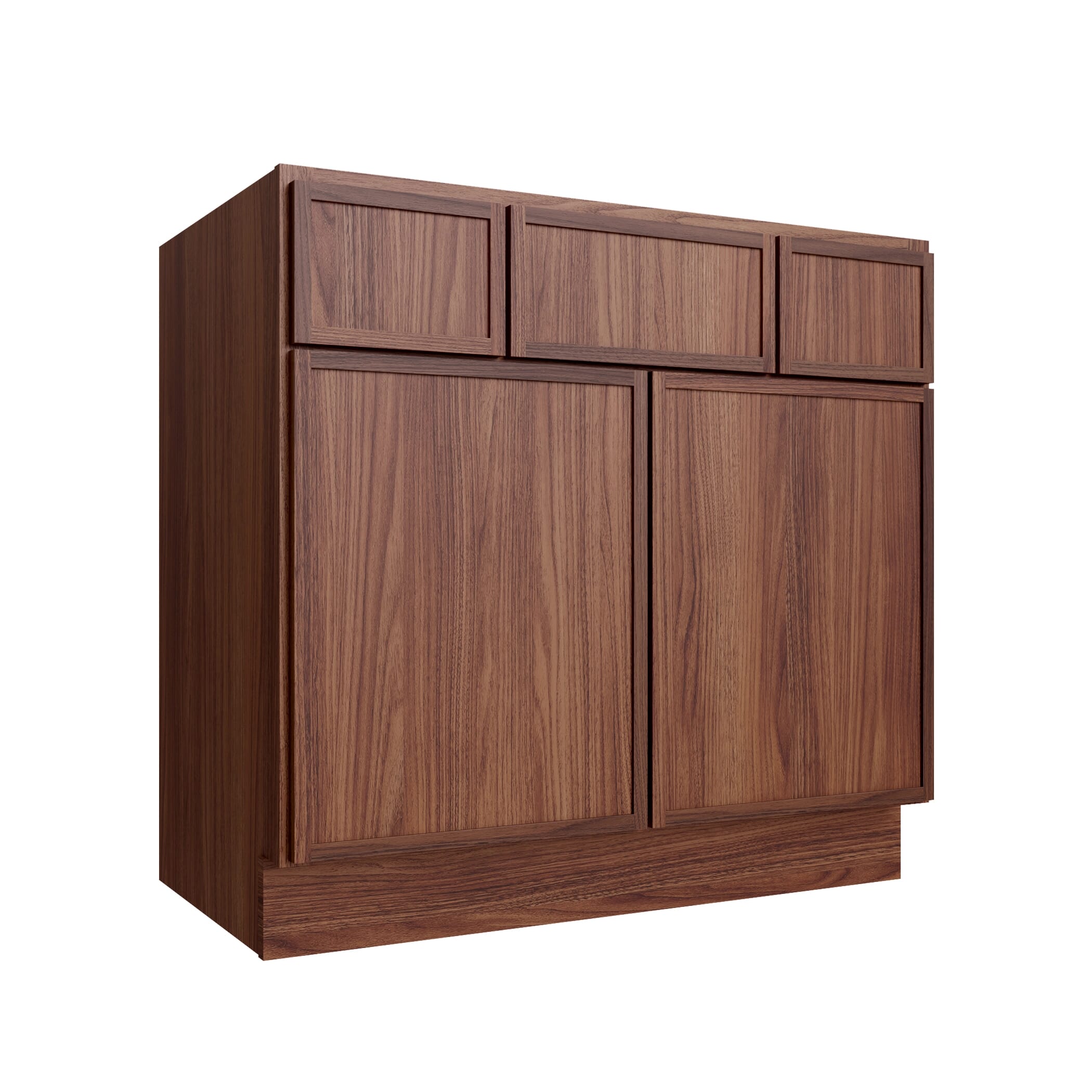KCD Oslo Classic Walnut Vanity Sink Base - 36" W - product photo