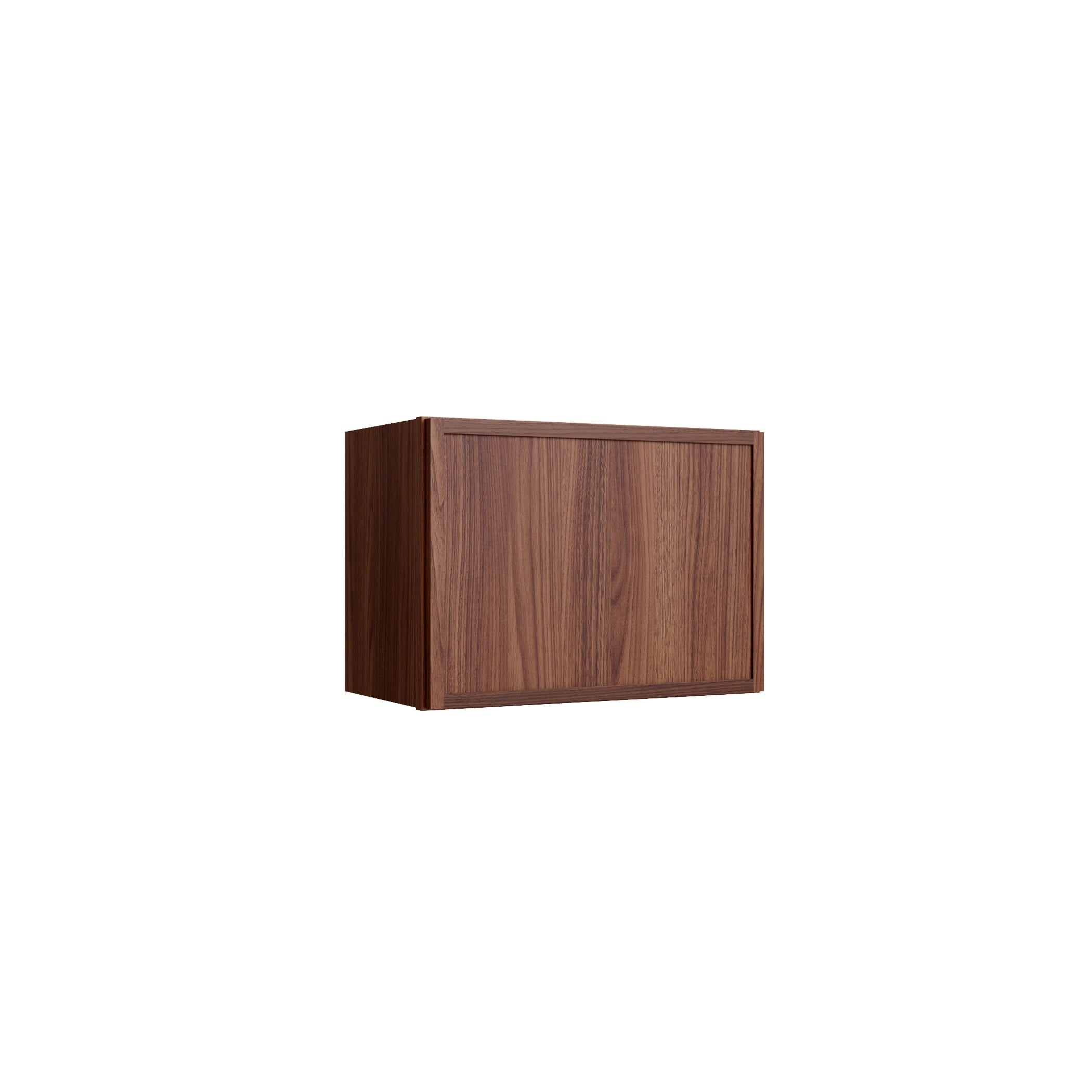 KCD Oslo Classic Walnut Single Door Wall Cabinet - 12" W x 15" H - product photo