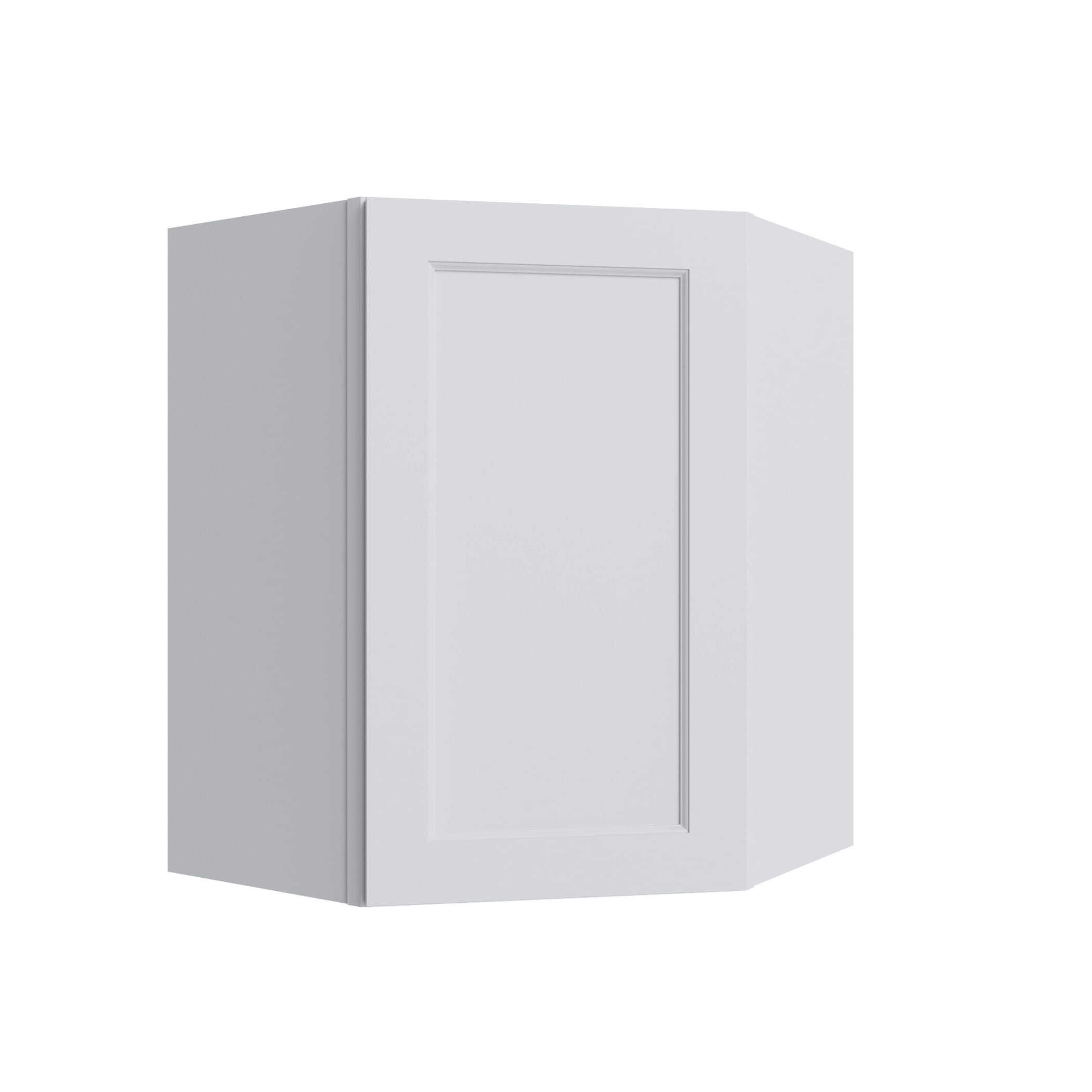KCD Brooklyn Bright White Corner Wall Cabinet - 24" W x 30" H - product photo