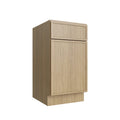 KCD Oslo Oak Single Door Base Vanity - 18" W - product photo