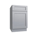KCD Brooklyn Modern Gray Single Door Standard Base Cabinet - 18" W - product photo
