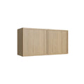KCD Oslo Oak Double Door Wall Cabinet - 30" W x 18" H - product photo
