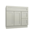 KCD Shaker Moss Vanity Sink Base Right Drawer Stacking Cabinet - 36" W - product photo