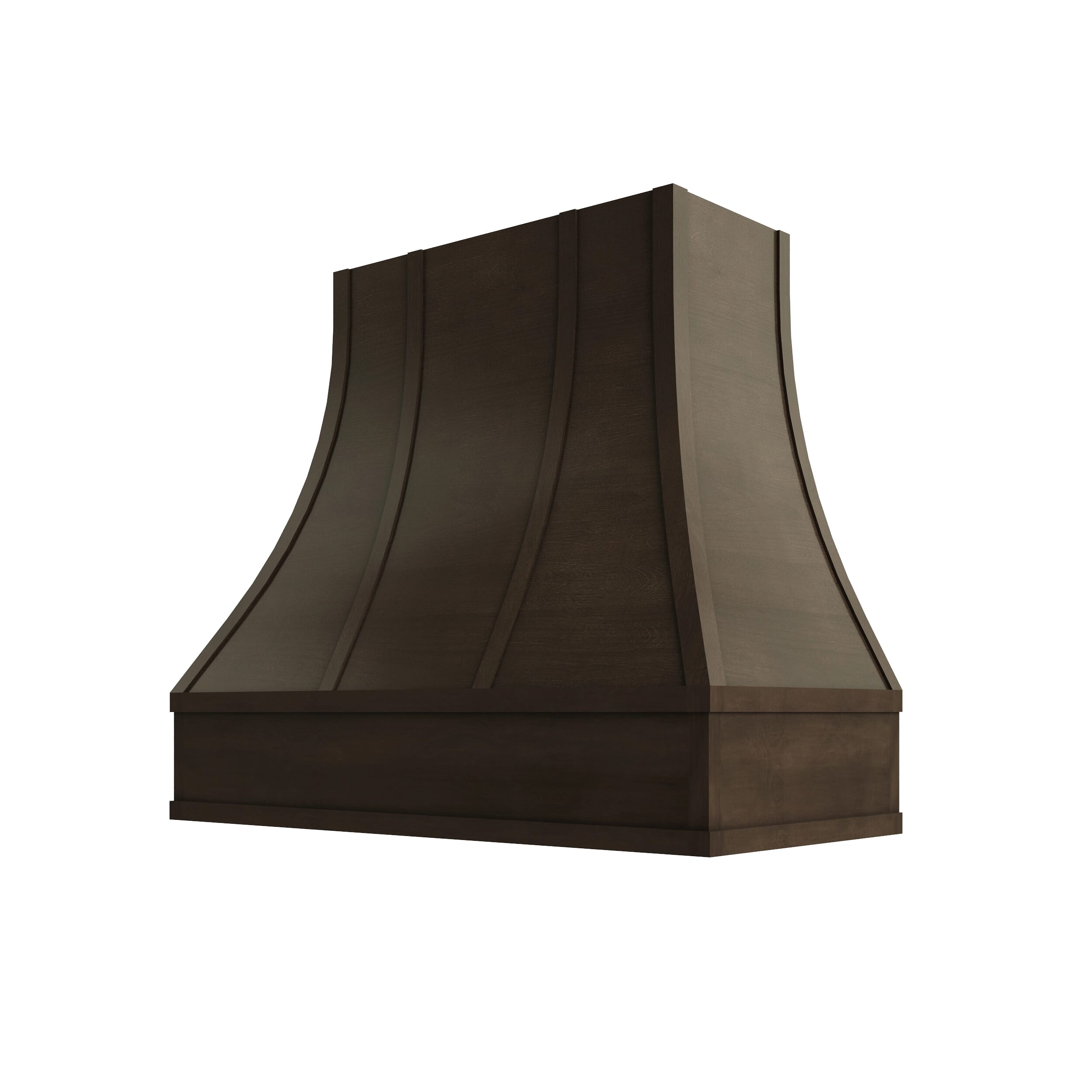 KCD Brooklyn Slate Curved Hood with Strapping Flat Trim - 42" W x 30" H - product photo