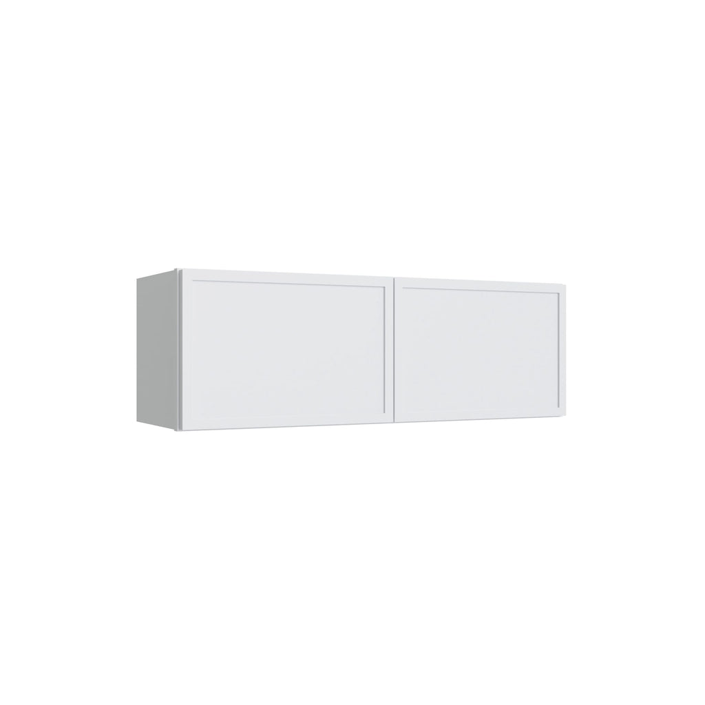 KCD Oslo White Double Door Wall Cabinet - 30" W x 12" H - product photo