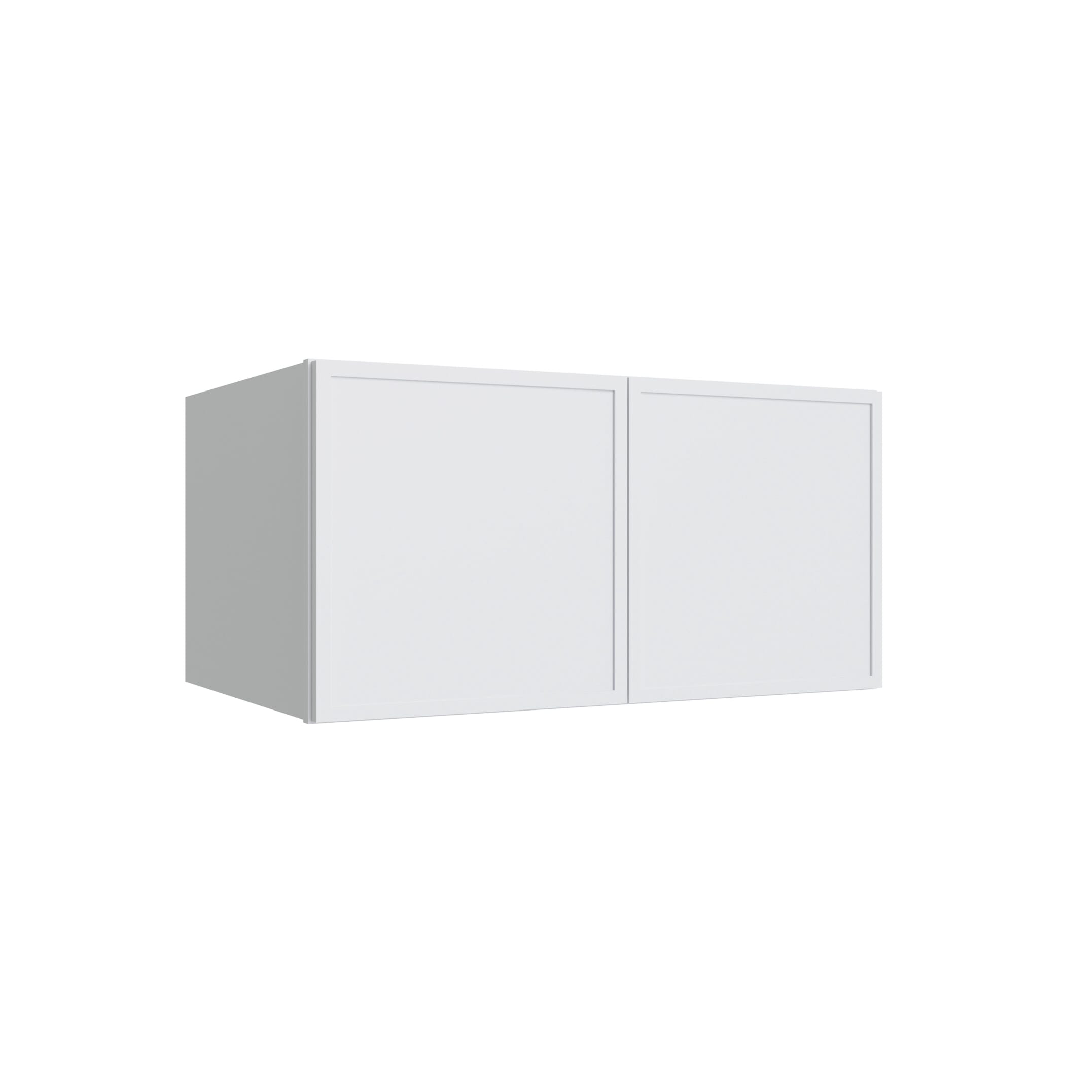 KCD Oslo White Deep Wall Cabinet - 33" W x 18" H x 24" D - product photo