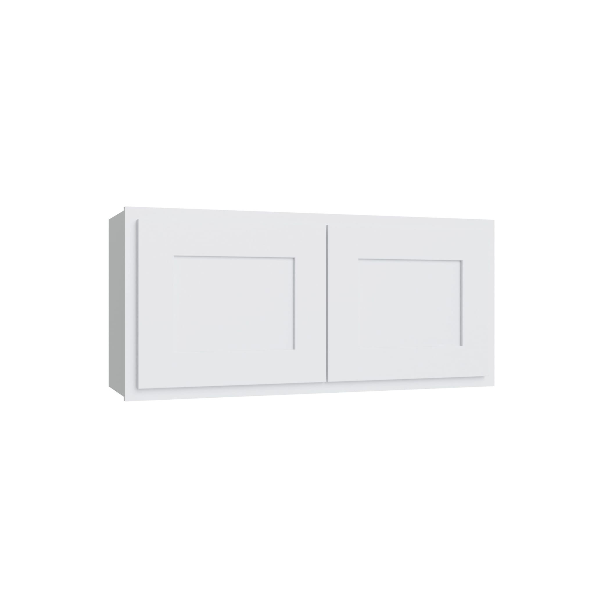 KCD Essential White Double Door Wall Cabinet - 30" W x 24" H - product photo
