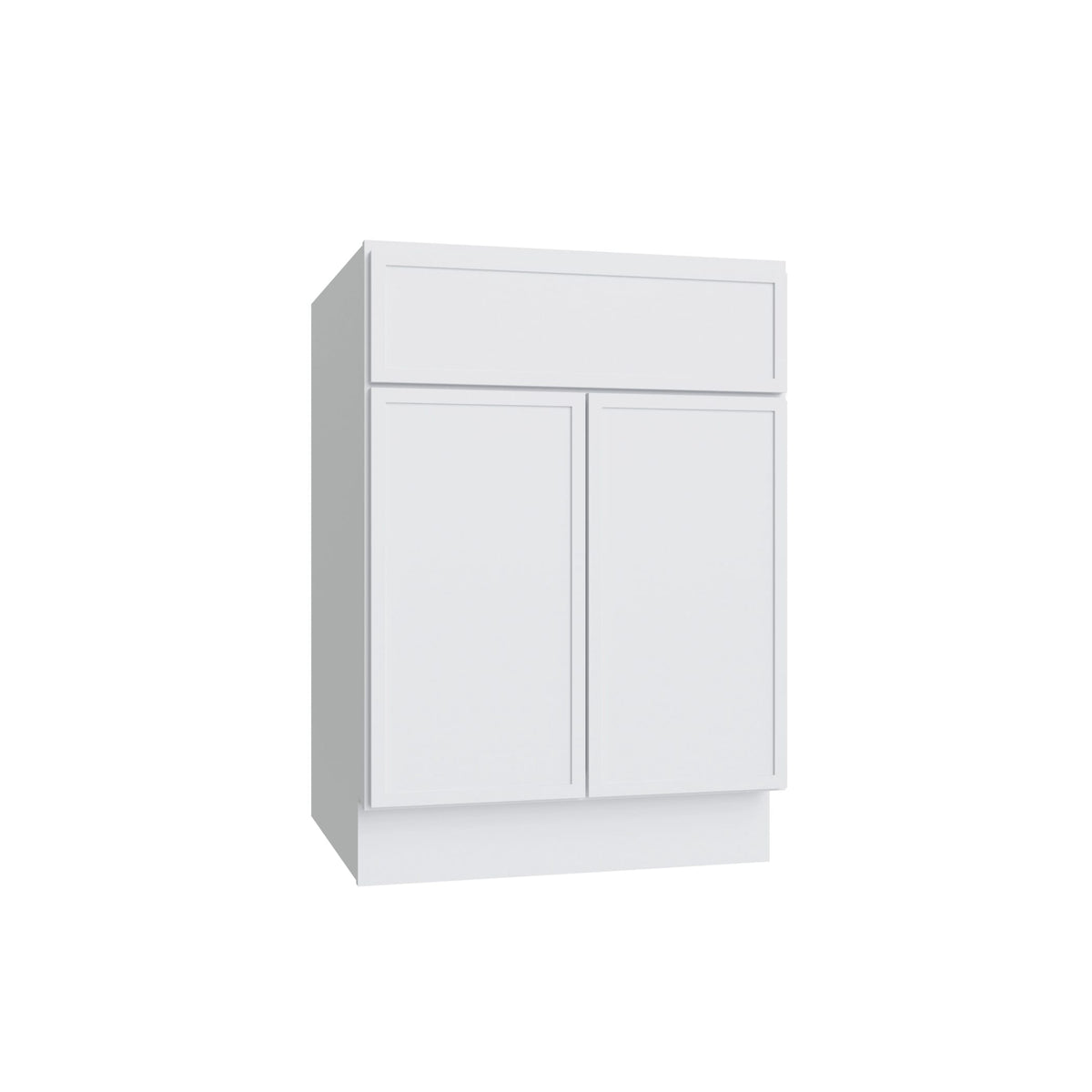 KCD Oslo White Double Door Standard Base Cabinet - 30" W - product photo