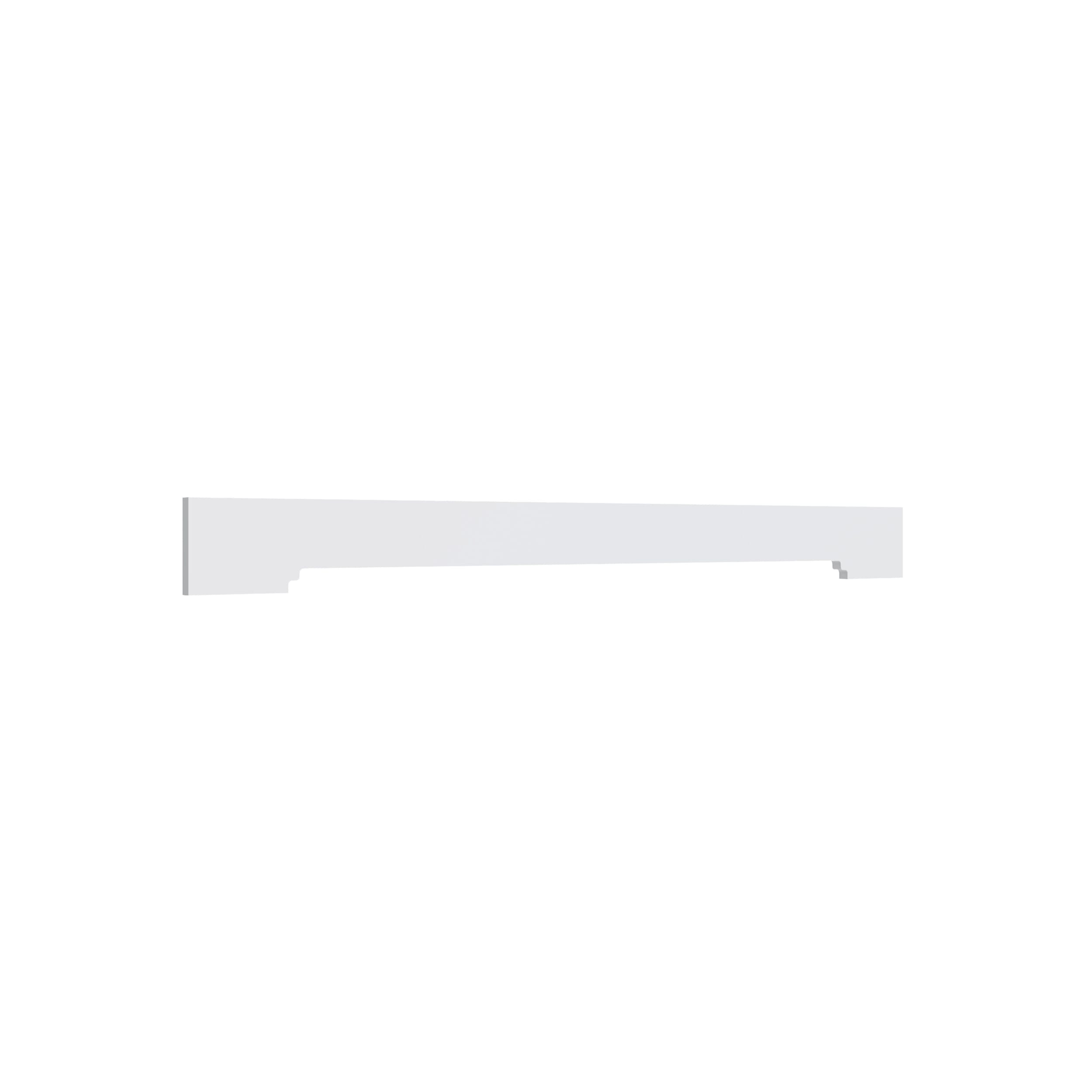 KCD Brooklyn Bright White Furniture Valance - 37" W - product photo