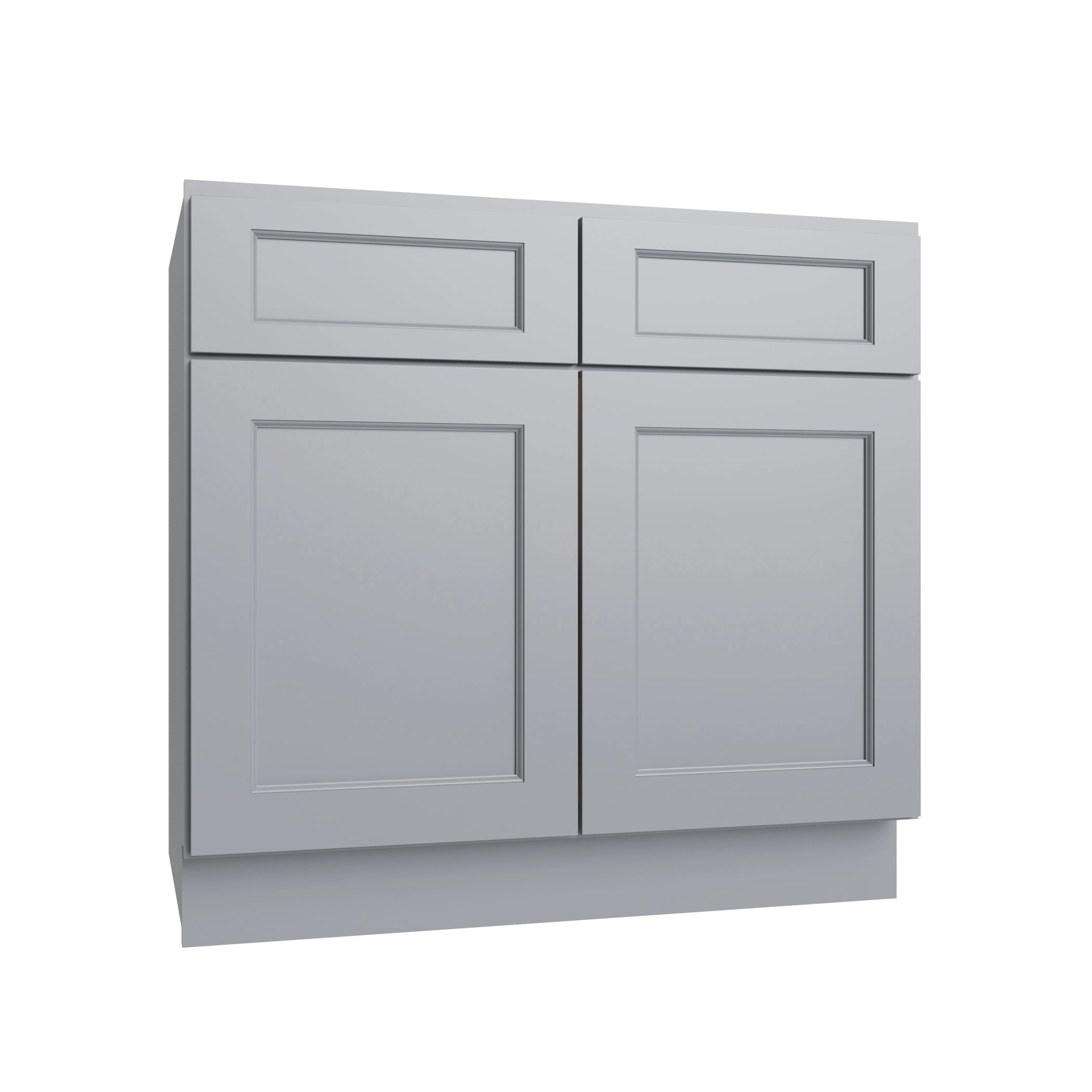 KCD Brooklyn Modern Gray Double Door Standard Base Cabinet - 42" W - product photo
