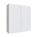 KCD Oslo White Double Door Wall Cabinet - 36" W x 42" H - product photo