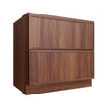KCD Oslo Classic Walnut 2 Drawer Base Cabinet - 30" W - product photo