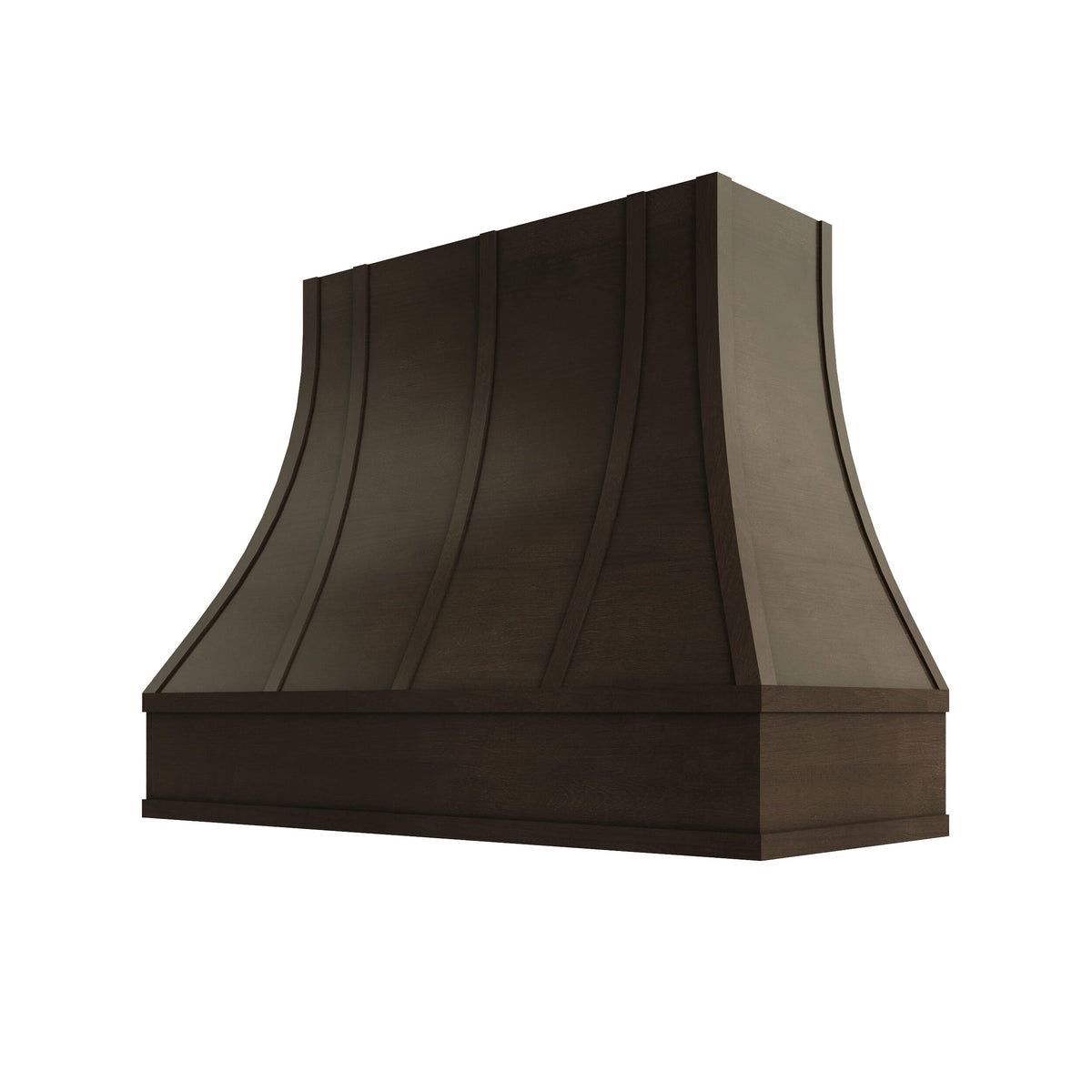 KCD Brooklyn Slate Curved Hood with Strapping Flat Trim - 48" W x 48" H - product photo