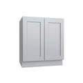 KCD Brooklyn Modern Gray Full Height Double Door Base Cabinet - 33" W - product photo