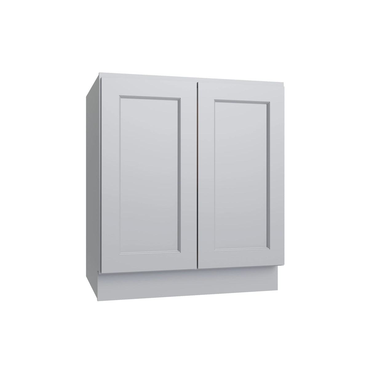 KCD Brooklyn Modern Gray Full Height Double Door Base Cabinet - 33" W - product photo