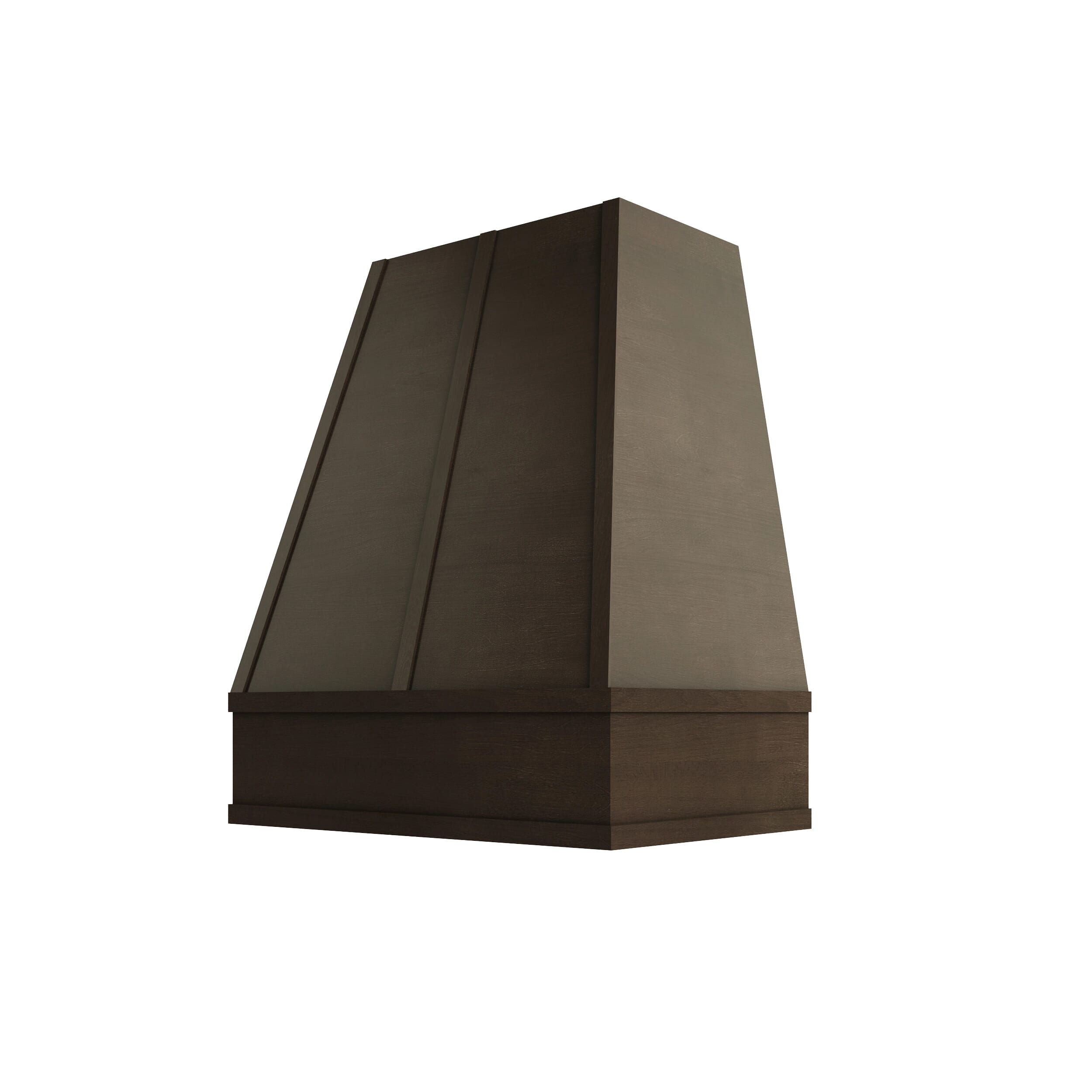 KCD Brooklyn Slate Tapered Hood with Strapping Flat Trim - 30" W x 36" H - product photo