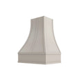 KCD Shaker Sand Curved Hood with Strapping Flat Trim - 30" W x 36" H - product photo