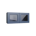 KCD Brooklyn Midnight 15" Wall Stacking Cabinets with Glass - product photo