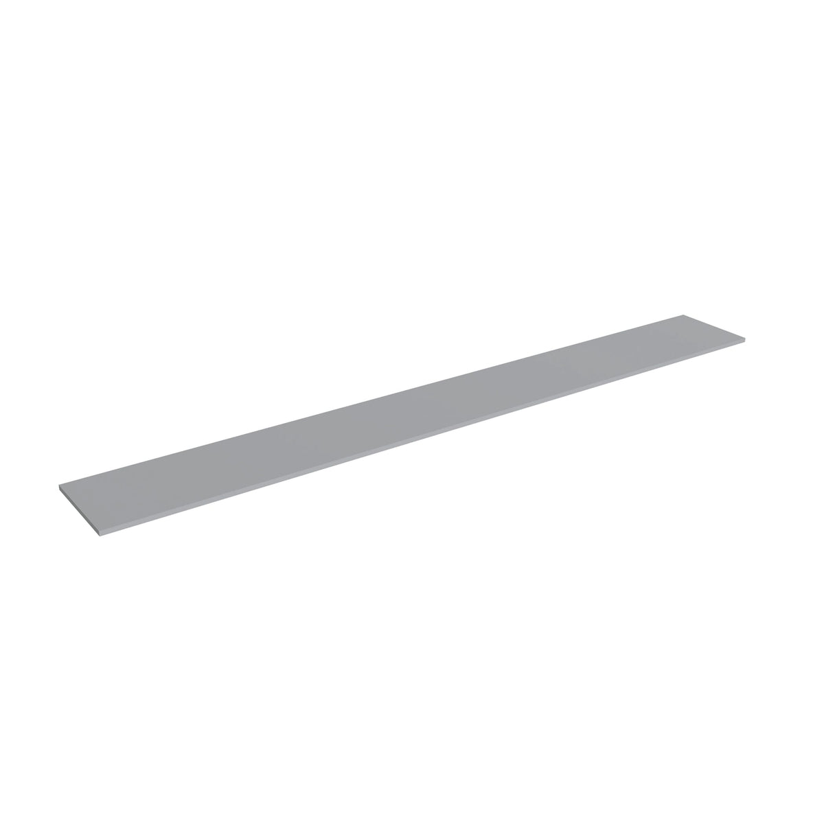 KCD Brooklyn Modern Gray Shelf - 96" W x 12" D - product photo