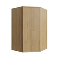 KCD Oslo Oak Corner Wall Cabinet - 27" W x 42" H - product photo