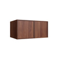 KCD Oslo Classic Walnut Wall Cabinet - 36" x 12" x 24" - product photo
