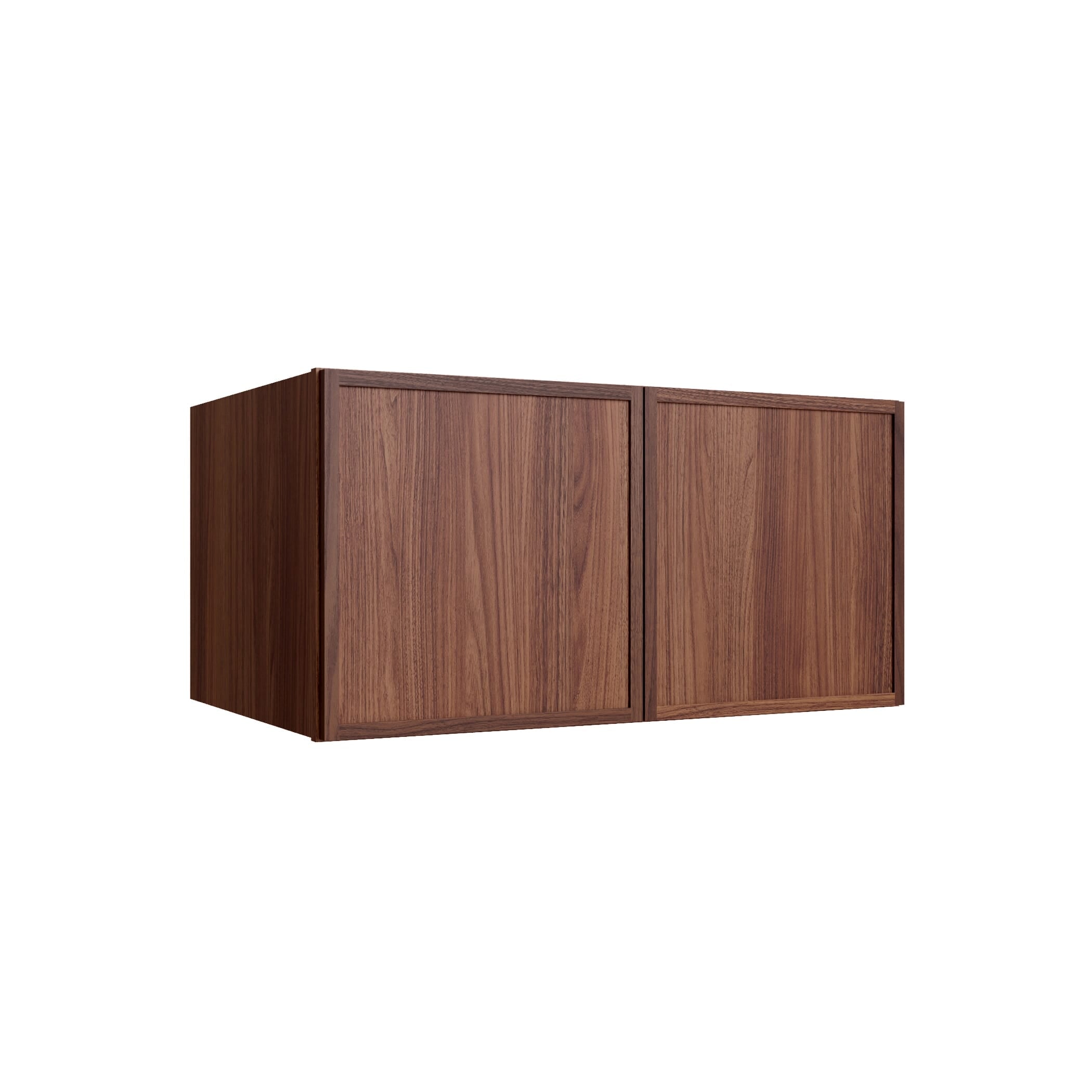 KCD Oslo Classic Walnut Wall Cabinet - 36" x 12" x 24" - product photo