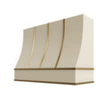 KCD Brooklyn Pearl Sloped Hood with Brass Strapping - 48" W x 48" H - product photo