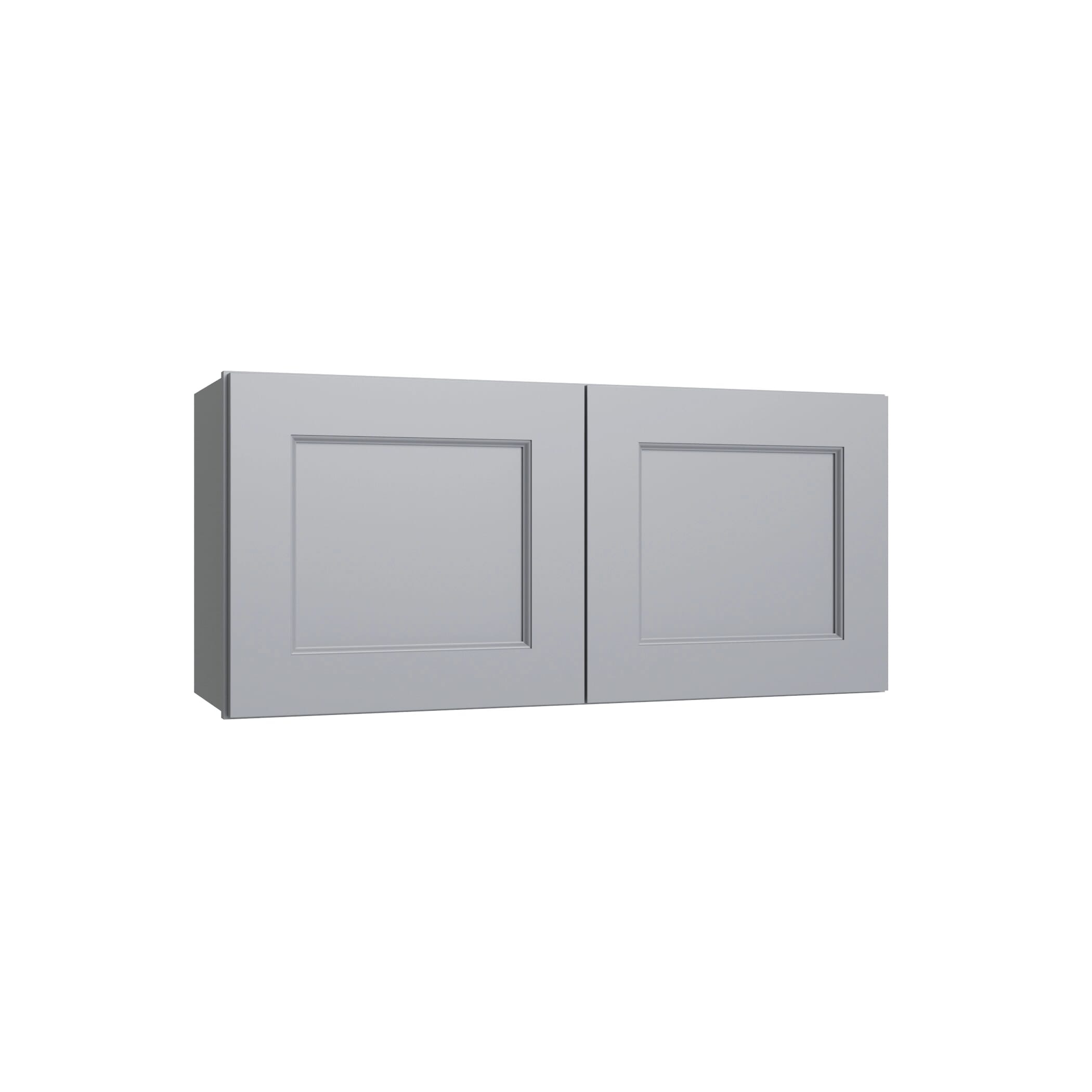 KCD Brooklyn Modern Gray Double Door Wall Cabinet - 33" W x 18" H - product photo
