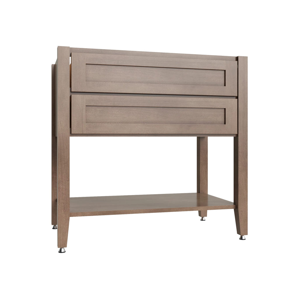 KCD Shaker Kodiak Open Shelf Vanity SB - 36" W - product photo