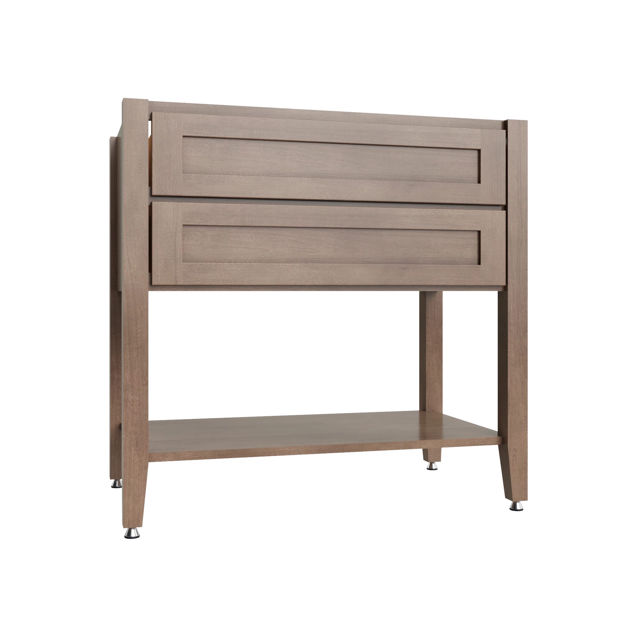KCD Shaker Kodiak Open Shelf Vanity SB - 36" W - product photo